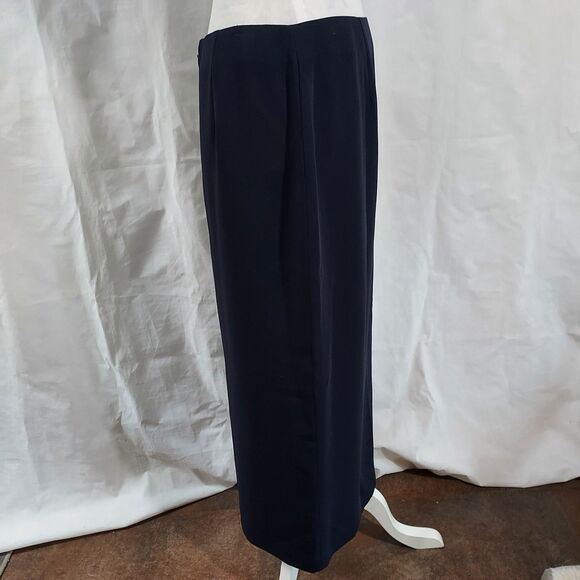Style & Co Long Maxi Skirt Womens Size 12P Navy Blue Straight Zipper NWT - Picture 5 of 11